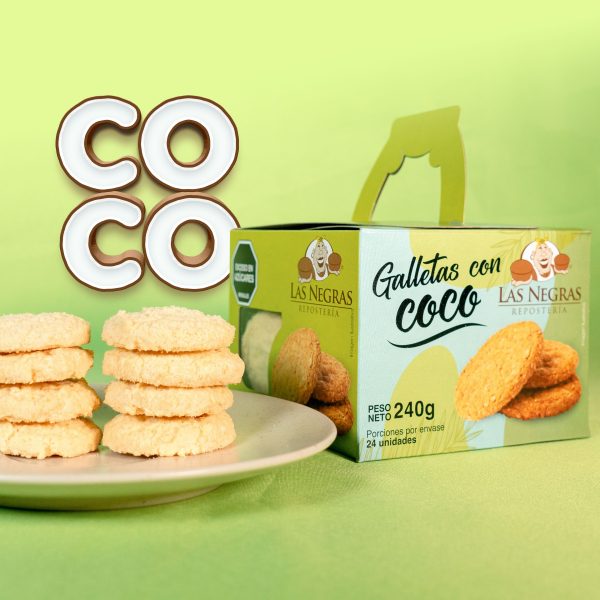 Galletas con coco x 24 unidades
